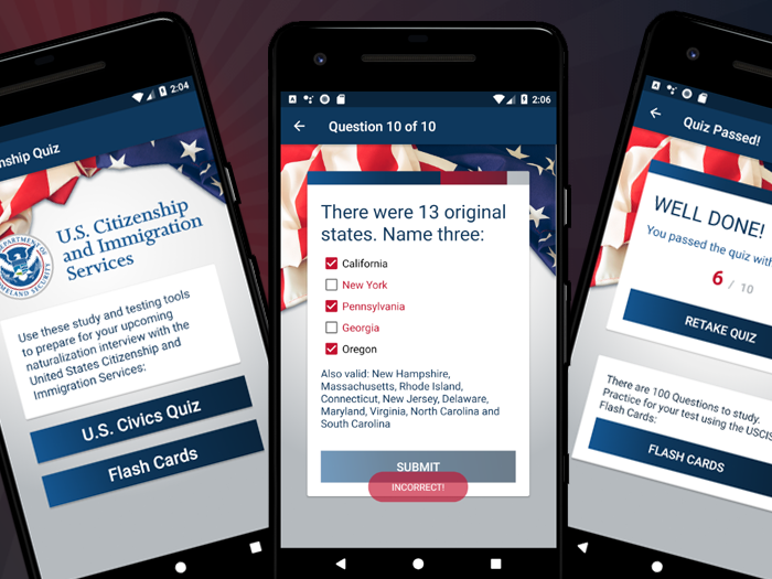 US Citizenship Test App